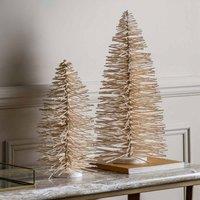 Crossland Grove Glittered Brush Tree Small White 170X170X350Mm