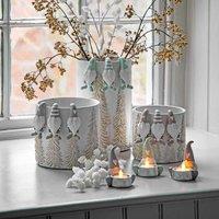 Crossland Grove Gerald Gonk Pothanger Grey set Of 3 45X35X95Mm