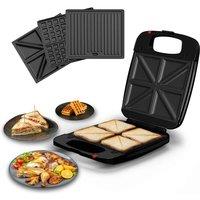 DMD 3 In 1 Family Toastie Maker With Detachable Plates