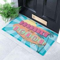 Artsy Mats Probably At The Beach Doormat 70 X 40Cm , Multi