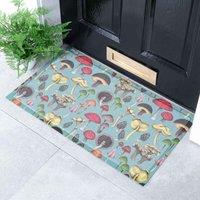 Artsy Mats Wild Mushroom X Celia Battaini Doormat 70 X 40Cm , Multi