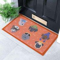 Artsy Mats Dogs With Hats Doormat 70 X 40Cm , Multi