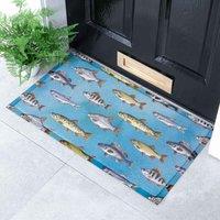 Artsy Mats Fishes Doormat 70 X 40Cm , Multi