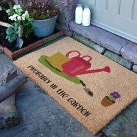 Artsy Mats Probably In The Garden Doormat 90 X 60Cm , Brown