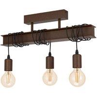 Eglo Townshend 4 Antique Brown Pendant Light, Brown