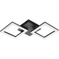 Eglo Paranday-z Black Steel Smart Control Colour Changing Ceiling Light L47cm, Black