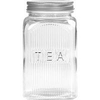 Tala Tea Glass Jar With Screw Top Lid - 1250Ml Capacity, Clear