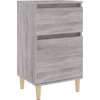 Vidaxl Bedside Cabinet Grey Sonoma 40X35X70 Cm, Grey