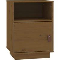 Vidaxl Bedside Cabinet Honey Brown 40X34X55 Cm Solid Wood Pine, Brown