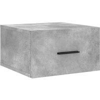 Vidaxl Wall-mounted Bedside Cabinet Concrete Grey 35X35X20 Cm, Grey