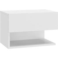Vidaxl Wall-mounted Bedside Cabinet White, White
