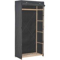Vidaxl Wardrobe Grey 79X40X170 Cm Fabric, Grey