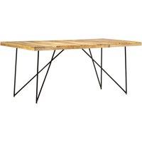 Vidaxl Dining Table 180X90X76 Cm Solid Mango Wood, Brown