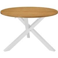 Vidaxl Dining Table White 120X75 Cm Mdf, White