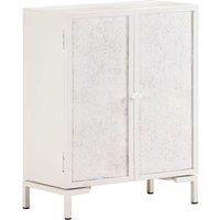 Vidaxl Sideboard 60X30X76 Cm Solid Mango Wood, White