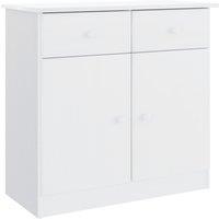 Vidaxl Sideboard Alta White 77X35X73 Cm Solid Wood Pine, White