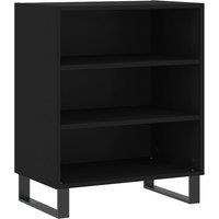Vidaxl Sideboard Black 57X35X70 Cm Engineered Wood, Black