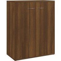 Vidaxl Sideboard Brown Oak 60X30X75 Cm Engineered Wood, Brown