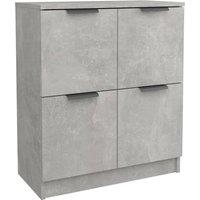 Vidaxl Sideboard Concrete Grey 60X30X70 Cm Engineered Wood, Grey