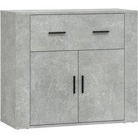 Vidaxl Sideboard Concrete Grey 80X33X70 Cm Engineered Wood, Grey