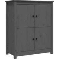 Vidaxl Sideboard Grey 83X41.5X100 Cm Solid Wood Pine, Grey