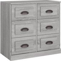 Vidaxl Sideboard Grey Sonoma 70X35.5X67.5 Cm Engineered Wood, Grey