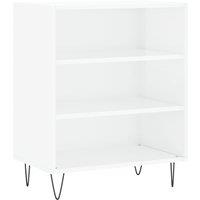 Vidaxl Sideboard High Gloss White 57X35X70 Cm Engineered Wood, White