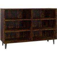 Vidaxl Sideboard Smoked Oak 103.5X35X70 Cm Engineered Wood, Brown