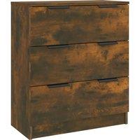 Vidaxl Sideboard Smoked Oak 60X30X70 Cm Engineered Wood, Brown