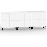 Vidaxl Sideboards 3 Pcs White 60X35X70 Cm Engineered Wood, White