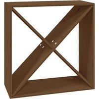 Vidaxl Wine Cabinet Honey Brown 62X25X62 Cm Solid Wood Pine, Brown