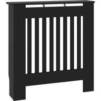 Vidaxl Mdf Radiator Cover Black 78 Cm, Black