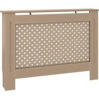 Vidaxl Radiator Cover 112X19X81 Cm Mdf, Brown