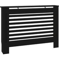 Vidaxl Radiator Cover Black 112X19X81 Cm Mdf, Black