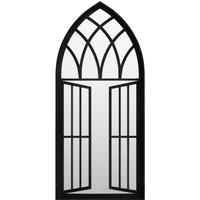 Vidaxl Mirror Black 100X45 Cm Iron For Indoor Use, Black