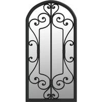 Vidaxl Mirror Black 70X30 Cm Iron For Indoor Use, Black