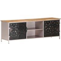 Vidaxl Tv Cabinet 120X30X40 Cm Rough Mango Wood, Brown