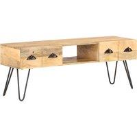 Vidaxl Tv Cabinet 120X35X45 Cm Solid Mango Wood, Brown