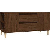 Vidaxl Tv Cabinet Brown Oak 102X44.5X50 Cm Engineered Wood, Brown