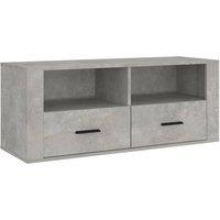 Vidaxl Tv Cabinet Concrete Grey 100X35X40 Cm Engineered Wood, Grey