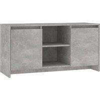 Vidaxl Tv Cabinet Concrete Grey 102X37.5X52.5 Cm Engineered Wood, Grey