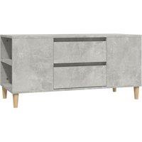 Vidaxl Tv Cabinet Concrete Grey 102X44.5X50 Cm Engineered Wood, Grey