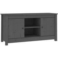 Vidaxl Tv Cabinet Grey 103X36.5X52 Cm Solid Wood Pine, Grey