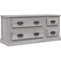 Vidaxl Tv Cabinet Grey Sonoma 100X35.5X45 Cm Engineered Wood, Grey