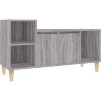 Vidaxl Tv Cabinet Grey Sonoma 100X35X55 Cm Engineered Wood, Grey