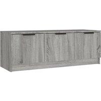 Vidaxl Tv Cabinet Grey Sonoma 102X35X36.5 Cm Engineered Wood, Grey