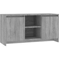 Vidaxl Tv Cabinet Grey Sonoma 102X37.5X52.5 Cm Engineered Wood, Grey