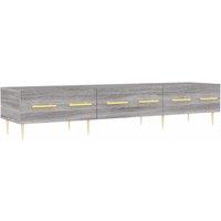 Vidaxl Tv Cabinet Grey Sonoma 150X36X30 Cm Engineered Wood, Grey