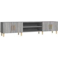 Vidaxl Tv Cabinet Grey Sonoma 180X31.5X40 Cm Engineered Wood, Grey
