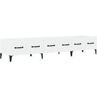 Vidaxl Tv Cabinet High Gloss White 150X34.5X30 Cm Engineered Wood, White